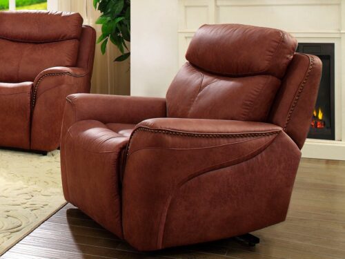 Home affaire Sessel »Pius«, mit Relaxfunktion und Nieten an den Armlehnen, Federkern