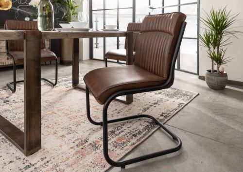 Massivmoebel24 Stuhl »IRON LABEL«