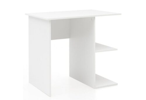 Wohnling Schreibtisch »WL5.757«, Computertisch Weiß 82 x 60 x 76 cm Kleiner Laptop PC Tisch Büro ohne Rollen Bürotisch mit Ablage Arbeitstisch Klein Nähtisch Kurz Modern