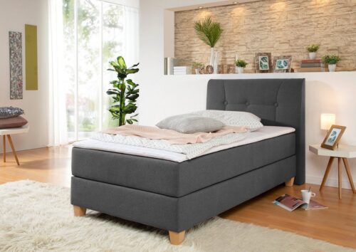 Home affaire Boxspringbett »Calloway«, inkl. Topper, XXL-Ausführung, in 4 Farben, 5 Breiten, 3 Matratzenarten in H2, H3, H4
