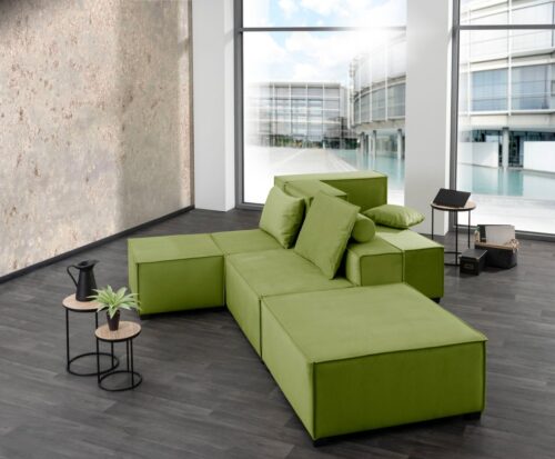 Max Winzer® Wohnlandschaft »MOVE«, Set, Sofa-Set 03 aus 8 Sitz-Elementen, inklusive 3 Zierkissen, individuell kombinierbar
