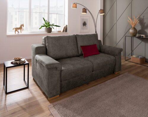 Home affaire Polstergarnitur »Tiny November«, (3-tlg), Verwandlungsofa: 2 Hocker im Sofa integriert, können separat gestellt werden, Sitzbreite 140 cm