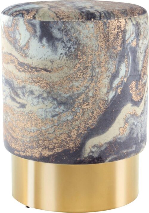 Kayoom Sitzhocker »Gipsy 325« (1 St), Runder Sitzpouf mit Metallelement