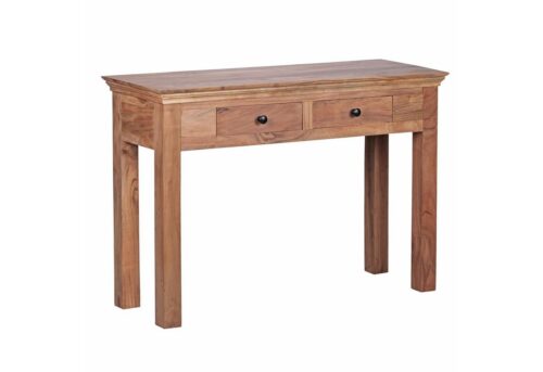 Wohnling Konsolentisch »WL1.438«, MUMBAI Massivholz Akazie Konsole mit 2 Schubladen Schreibtisch 110 x 40 cm Landhaus-Stil Sideboard