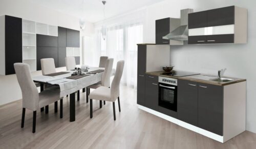 RESPEKTA Küchenzeile, mit E-Geräten, Breite 240 cm