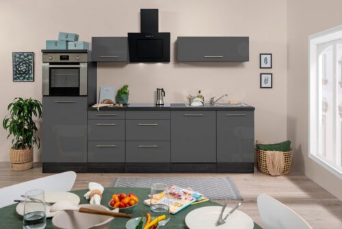 RESPEKTA Küchenzeile »RP280«, mit E-Geräten, Breite 280 cm