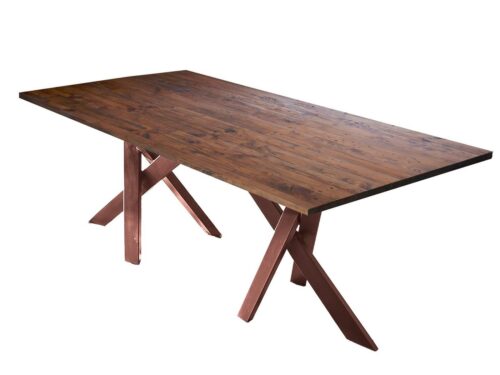 SIT Esstisch »Tisch 180x100 cm Platte Pinie, Gestell Metall«, Platte Pinie, Gestell Metall