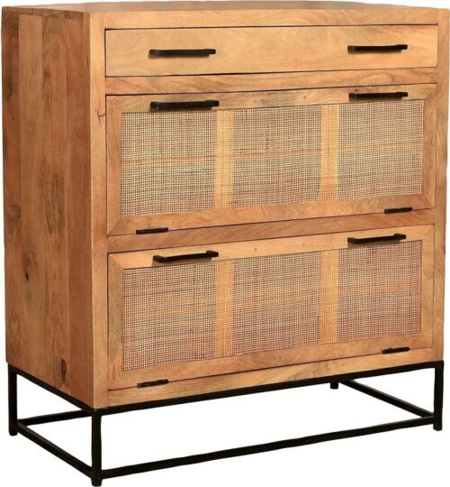 SIT Schuhschrank Mit Einsatz aus Rattangeflecht