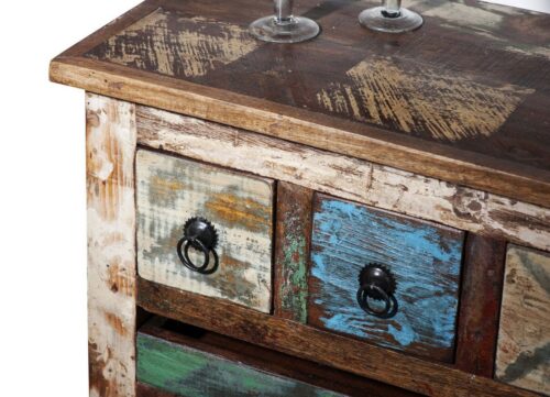 SIT Kommode »Küchenwagen Altholz mit starken Gebrauchsspuren,«, Altholz mit starken Gebrauchsspuren, lackiert