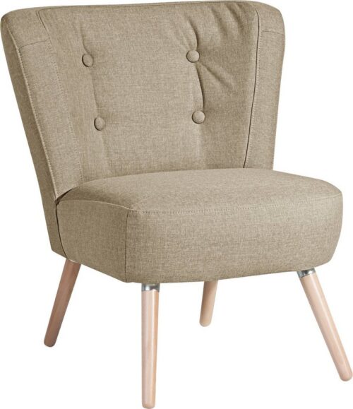 Max Winzer® Sessel »Nikki«, im Retro-Design, mit Holzbeinen