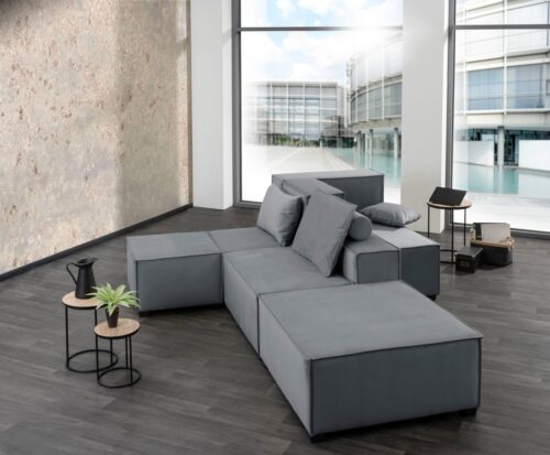 Max Winzer® Wohnlandschaft »MOVE«, Set, Sofa-Set 03 aus 8 Sitz-Elementen, inklusive 3 Zierkissen, individuell kombinierbar