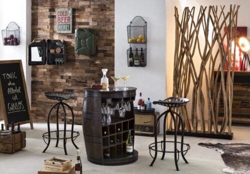 SIT Wohnzimmer-Set »Barschrank Recyceltes Altholz«, Recyceltes Altholz