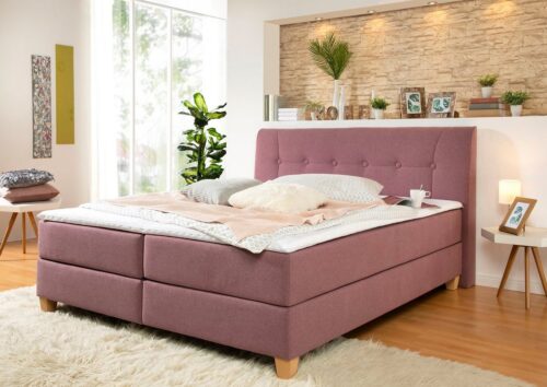 Home affaire Boxspringbett »Calloway«, inkl. Topper, XXL-Ausführung, in 4 Farben, 5 Breiten, 3 Matratzenarten in H2, H3, H4