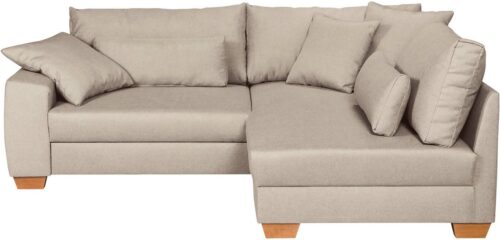 Home affaire Ecksofa »Kerstin Luxus«, mit besonders hochwertiger Polsterung für bis zu 140 kg pro Sitzfläche, auch in Aqua clean-Bezug für leichte Reinigung mit Wassser