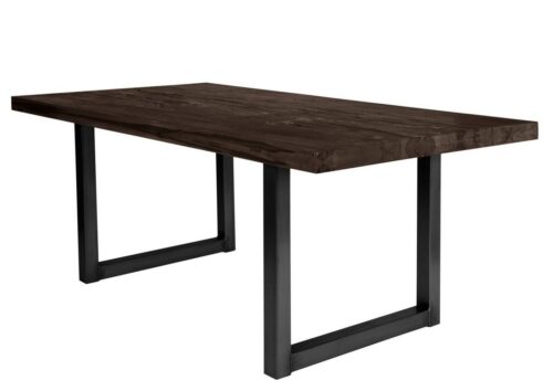 SIT Esstisch »Tisch 220x100 cm, Balkeneiche carbon-grau Platte«, Platte Balkeneiche, Gestell Eisen