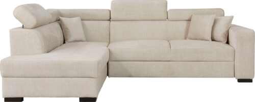 Home affaire Ecksofa »Tulio«, wahlweise mit Bettfunktion und Bettkasten, incl. 3 Zierkissen