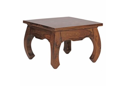 Wohnling Couchtisch »WL1.221«, Massiv-Holz Sheesham 60 cm breit Wohnzimmer-Tisch Design dunkel-braun Landhaus-Stil Beistelltisch