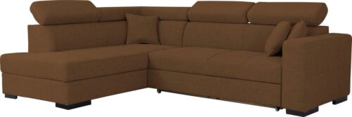 Home affaire Ecksofa »Tulio«, wahlweise mit Bettfunktion und Bettkasten, incl. 3 Zierkissen