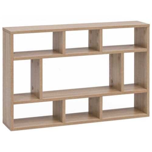 Wohnling Wandregal »WL5.809«, Sonoma Eiche 75x51x16 cm Holz Hängeregal Modern Design Wandboard Freischwebend Holzregal Regal für die Wand Bücherregal Schmal Dekoregal Schweberegal Wohnzimmer