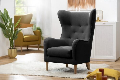 Max Winzer® Sessel »Miriam«, Ohrenbackensessel Filzoptik