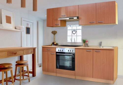 RESPEKTA Küchenzeile »Basic«, mit Glaskeramik-Kochfeld, Breite 210 cm