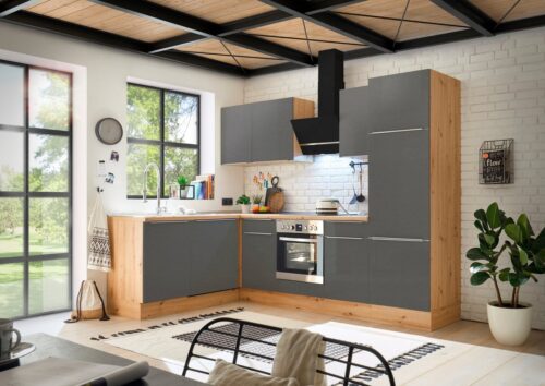 RESPEKTA Winkelküche »Safado«, hochwertige Ausstattung wie Soft Close Funktion, schnelle Lieferzeit, Stellbreite 280 x 172 cm