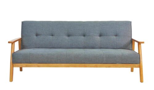 SIT Sofa »Schlafsofa, dunkelgrau Gestell Eukalyptus, Bezug«, Gestell Eukalyptus, Bezug Stoff