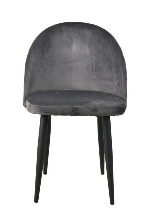 SIT 4-Fußstuhl »Stuhl, 2er-Set Gestell Stahl, Bezug Samt«, Gestell Stahl, Bezug Samt