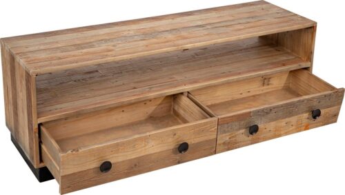 SIT Lowboard »Old Pine«, TV-Board aus recyceltem Pinienholz, Fernsehtisch in Vintage Optik