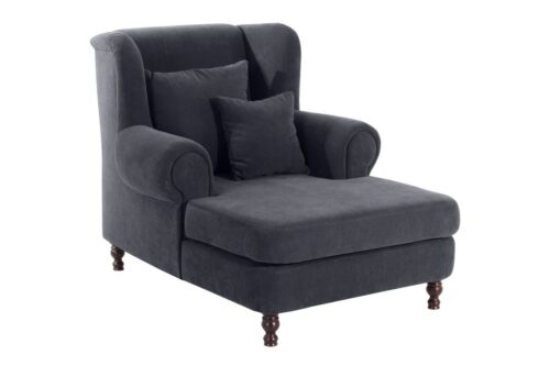 Max Winzer® Sessel »Mareille«, Big-Sessel inkl. 2x Zierkissen 55x55cm + 40x40cm Velours