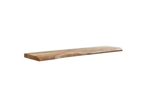 Wohnling Wandregal »WL6.515«, mit Baumkante Akazie Massivholz 120 cm Design Schweberegal Wandboard Massiv Regal Holz Natur Landhausstil Hängeregal