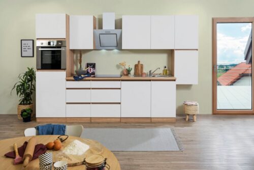 RESPEKTA Küchenzeile »Boston«, mit E-Geräten, Breite 330 cm