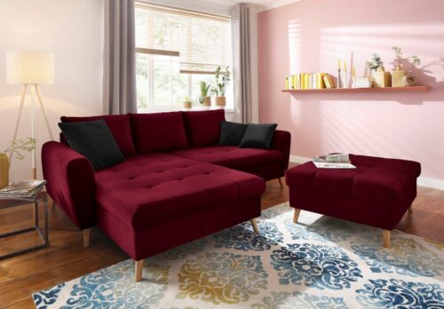 Home affaire Ecksofa »Penelope Luxus«, mit besonders hochwertiger Polsterung für bis zu 140 kg pro Sitzfläche