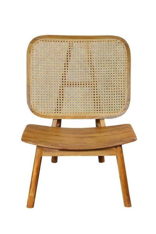 SIT 4-Fußstuhl »Stuhl Teak, Rattan«, Teak, Rattan