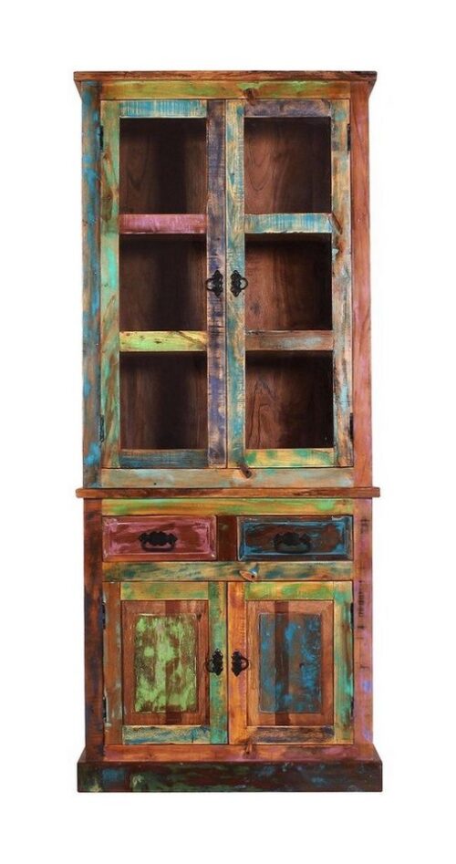 SIT Wohnzimmer-Set »Schrankaufsatz Altholz mit starken Gebrauchsspuren«, Altholz mit starken Gebrauchsspuren, lackiert