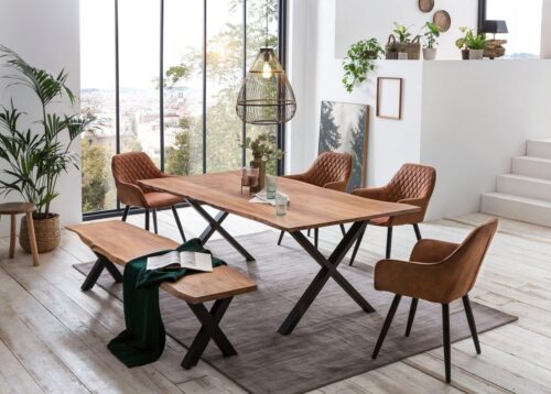 Home affaire Esstisch »Soho«, mit echter Baumkante