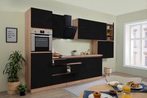 RESPEKTA Küchenzeile »Boston«, mit E-Geräten, Breite 370 cm