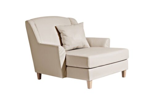 Max Winzer® Sessel »Judith«, Big-Sessel inkl. 1x Zierkissen 55x55cm Kunstleder