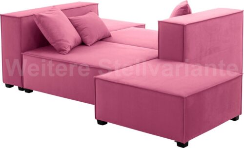 Max Winzer® Wohnlandschaft »MOVE«, Set, Sofa-Set 09 aus 6 Sitz-Elementen, inklusive 3 Zierkissen, auch als Bett stellbar