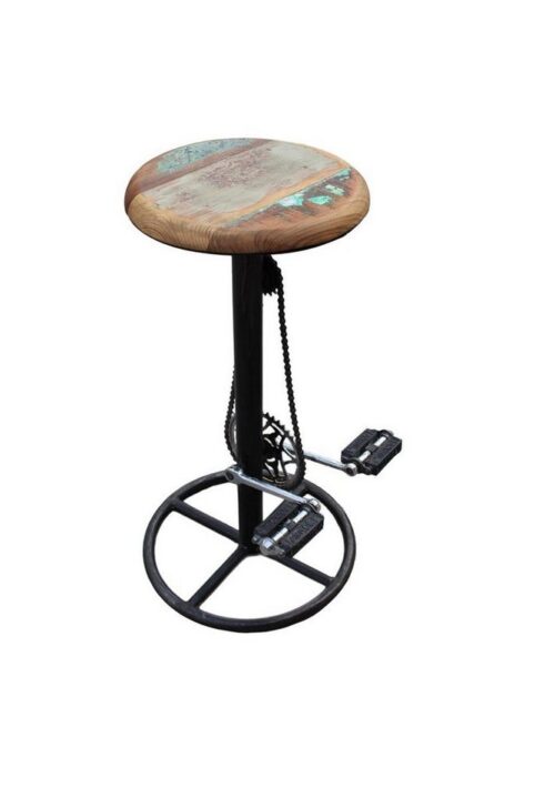 SIT 4-Fußstuhl »Barhocker Metall + Holz«, Metall + Holz