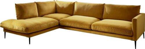 Trendfabrik Polsterecke »Svea«, Ottomane rechts oder links bestellbar, mit Metallfuß, frei im Raum stellbar