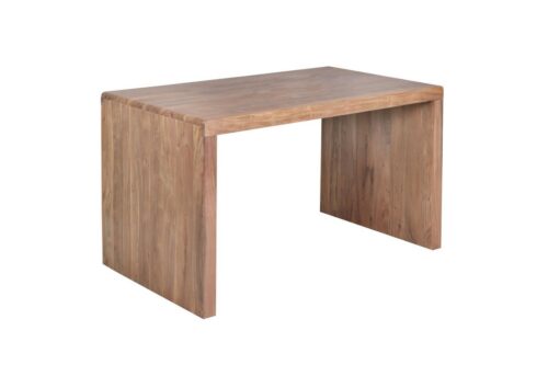 Wohnling Schreibtisch »WL1.469«, BOHA Massiv-Holz Akazie Computertisch 160 cm breit Echtholz Design Ablage Büro-Tisch Landhaus-Stil