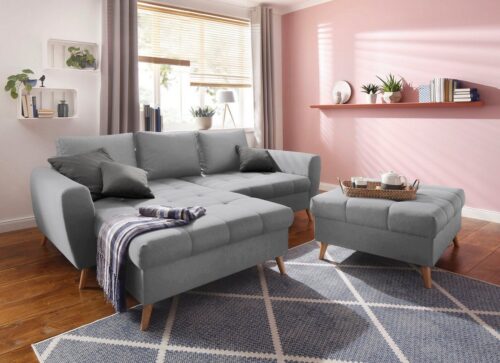 Home affaire Ecksofa »Penelope Luxus«, mit besonders hochwertiger Polsterung für bis zu 140 kg pro Sitzfläche