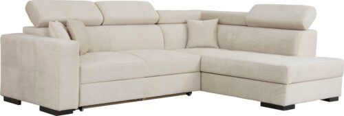 Home affaire Ecksofa »Tulio«, wahlweise mit Bettfunktion und Bettkasten, incl. 3 Zierkissen