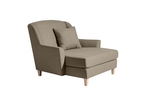Max Winzer® Sessel »Judith«, Big-Sessel inkl. 1x Zierkissen 55x55cm Leinenoptik