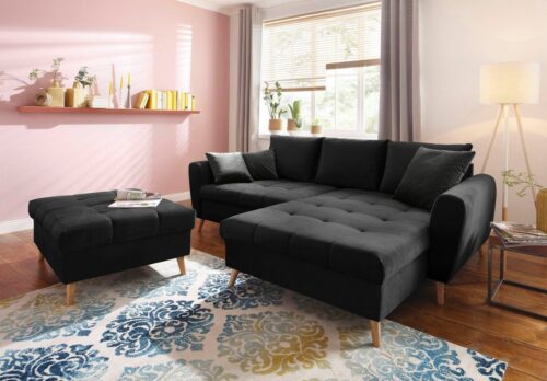 Home affaire Ecksofa »Penelope Luxus«, mit besonders hochwertiger Polsterung für bis zu 140 kg pro Sitzfläche
