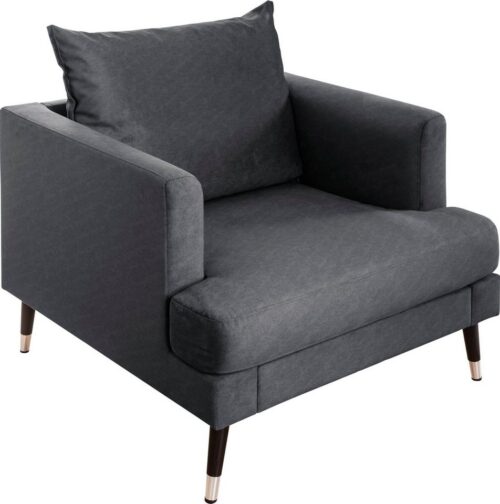 Trendfabrik Loungesessel »Justin«, mit Fuß in Holz-Metallkombination, frei im Raum stellbar