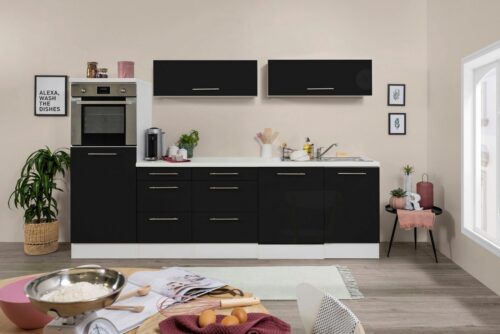 RESPEKTA Küchenzeile »RP280«, mit E-Geräten, Breite 280 cm