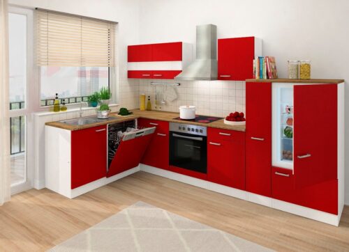 RESPEKTA Winkelküche »Hamm«, mit E-Geräten, Stellbreite 310 x 172 cm