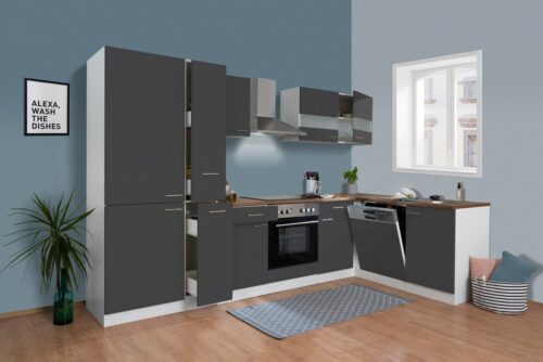 RESPEKTA Winkelküche »Hamm«, mit E-Geräten, Stellbreite 310 x 172 cm